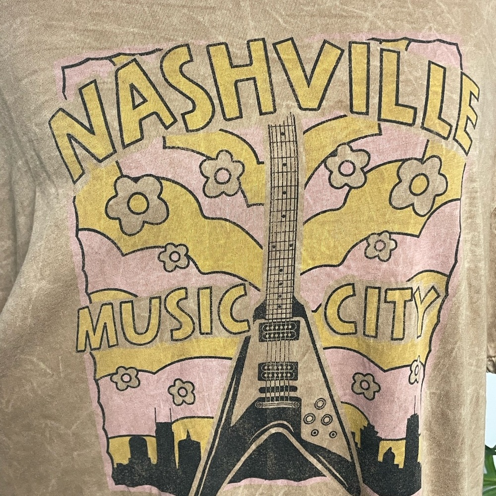Oat Collective Brown Acid Nashville‎ Music City T Shirt Women’s XL